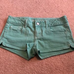 Teal shorts